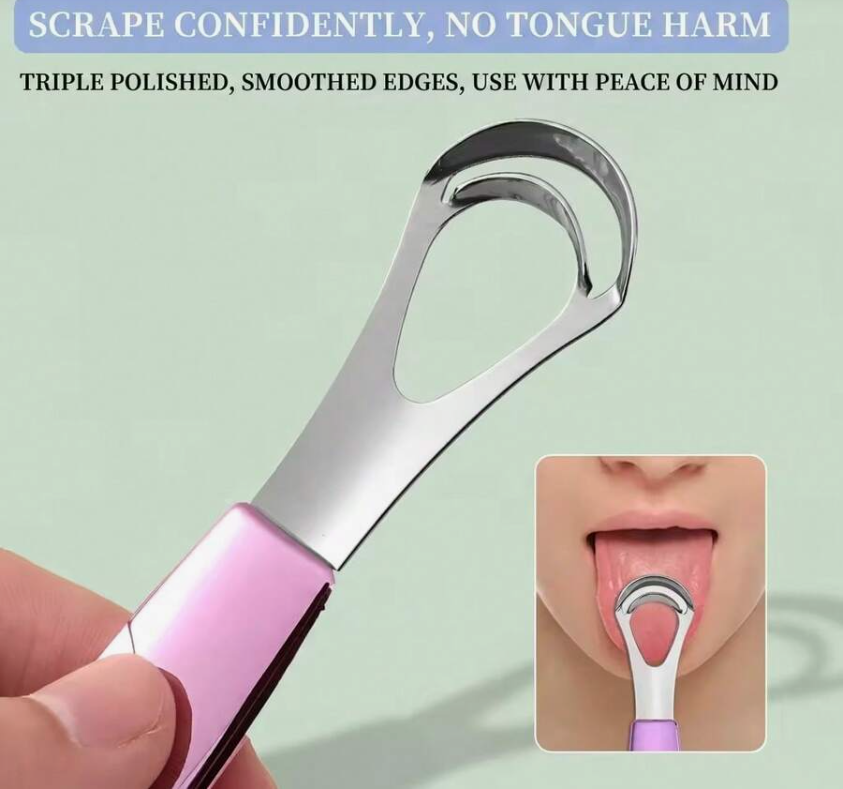 Hygilux™ PureSweep Tongue Scraper 🌈