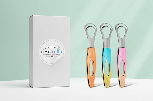 Hygilux Tongue Scraper Packaging Mockup